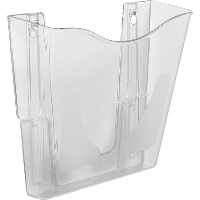 Deflecto - Porte-brochures mural DocuPockets vertical, 1 compartiment, transparent