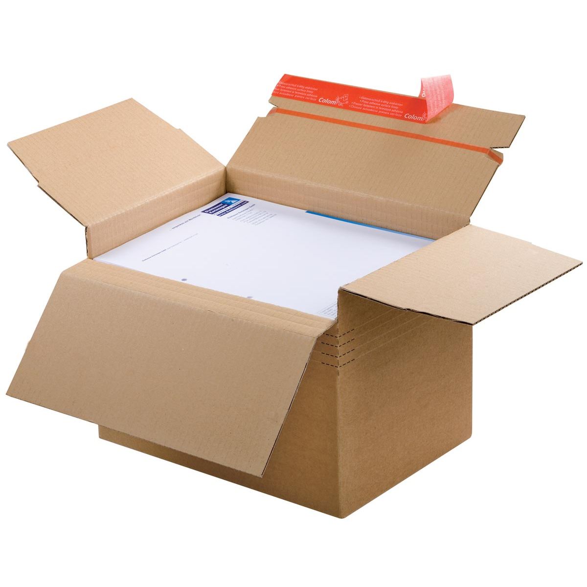 Colompac - carton d'expédition CP141, pi 30,4 x 21,6 x 13 22 cm, marron