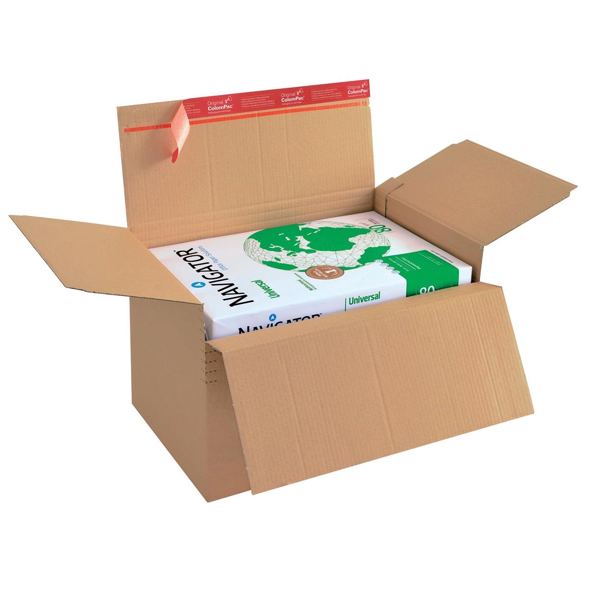 Colompac - carton d'expédition CP141, pi 44,5 x 31,5 x 18 -30 cm, marron