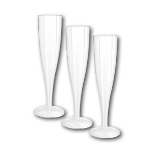 Klika - Glas Champagner transparent mit Sockel 10 Stück