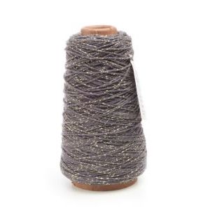 Cotton Cord Lurex Twist Katoen touw 300 meter grijs/goud ø2mm