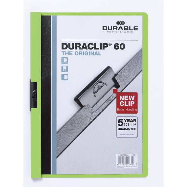 Langlebig - Klemmmappe Duraclip Original 60 grün