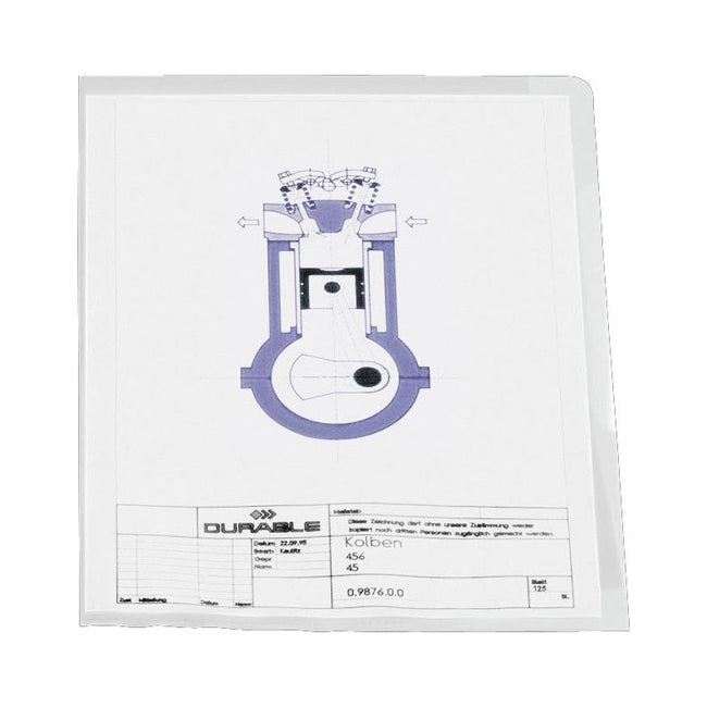 Langlebig - l -fach a4, transparent, 10 Stücke