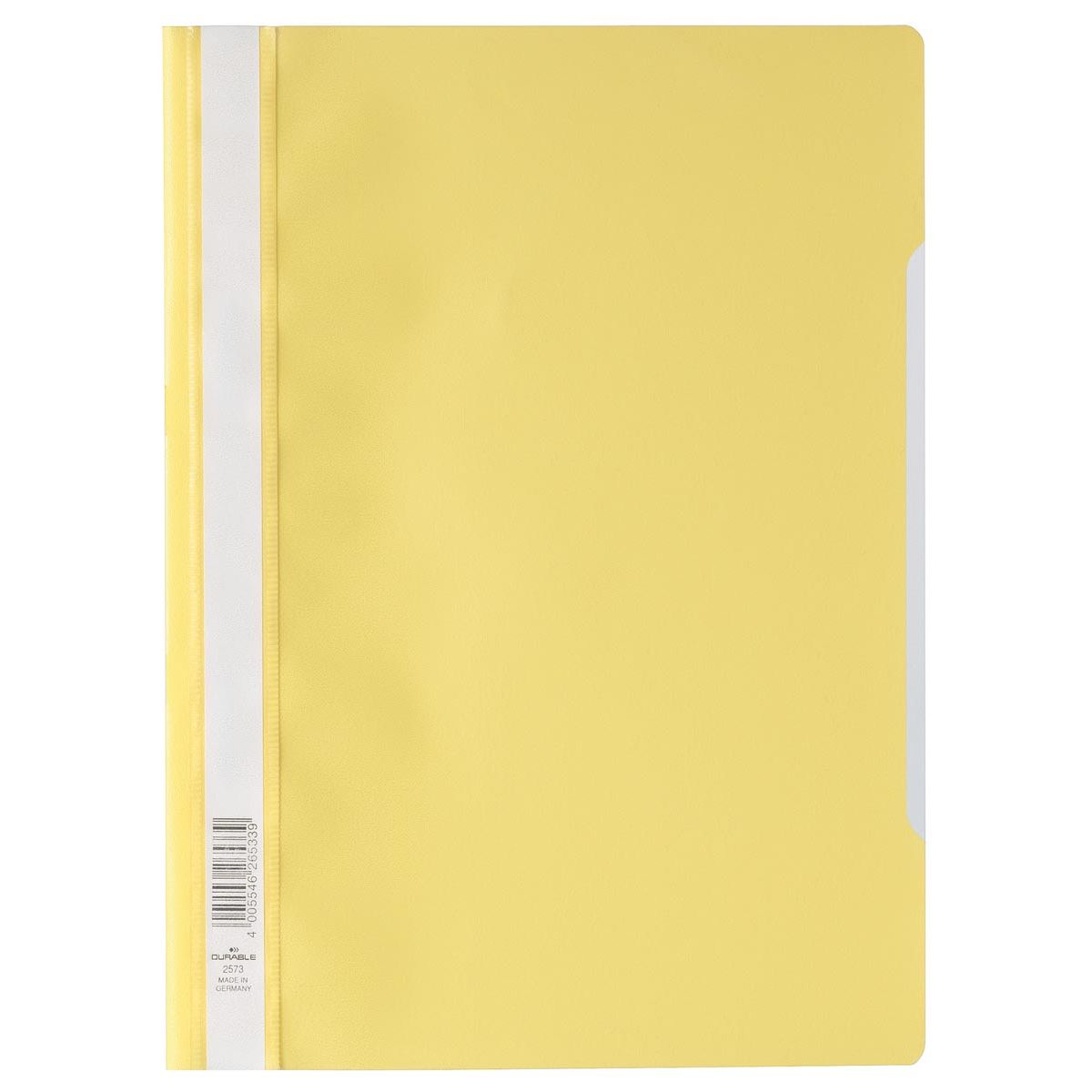 Durable -  snelhechtmap ft A4 geel