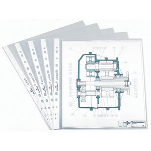 Durable - sac de présentation perforé, ft A4, perforation 11 trous, 60 microns