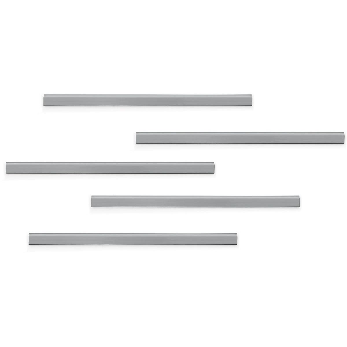 Durable -  Durafix zelfklevende magneetstrook, 297 mm, pak van 5 stuks, zilver