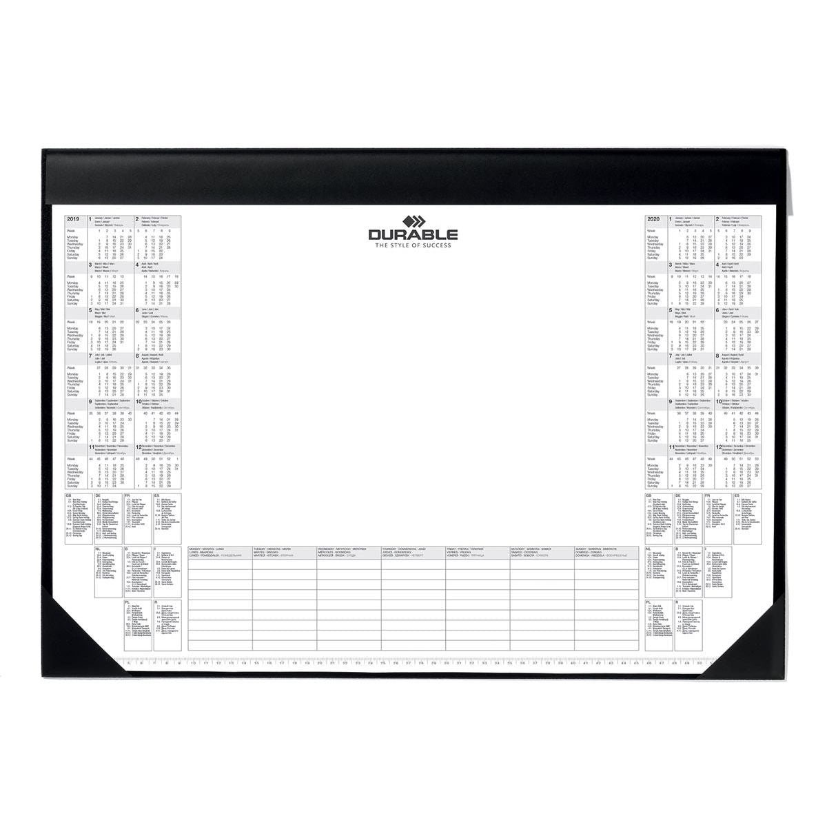 Langlebig – Schreibblock mit Kalender 2025–2026