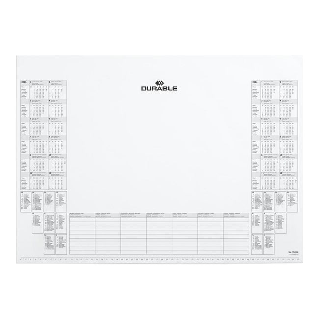 Durable - Bloc du calendrier 2024-2025