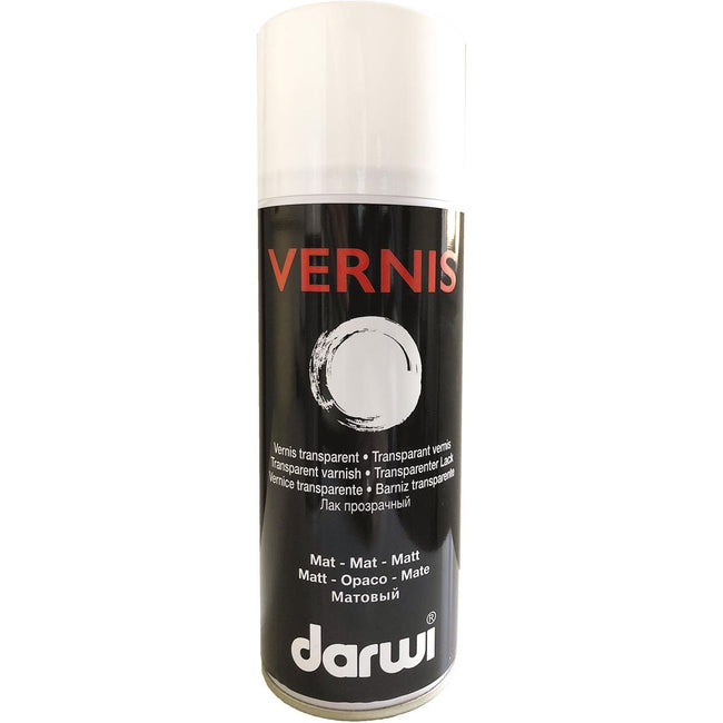 Darwi - Darwi vernis, spuitbus van 400 ml, mat