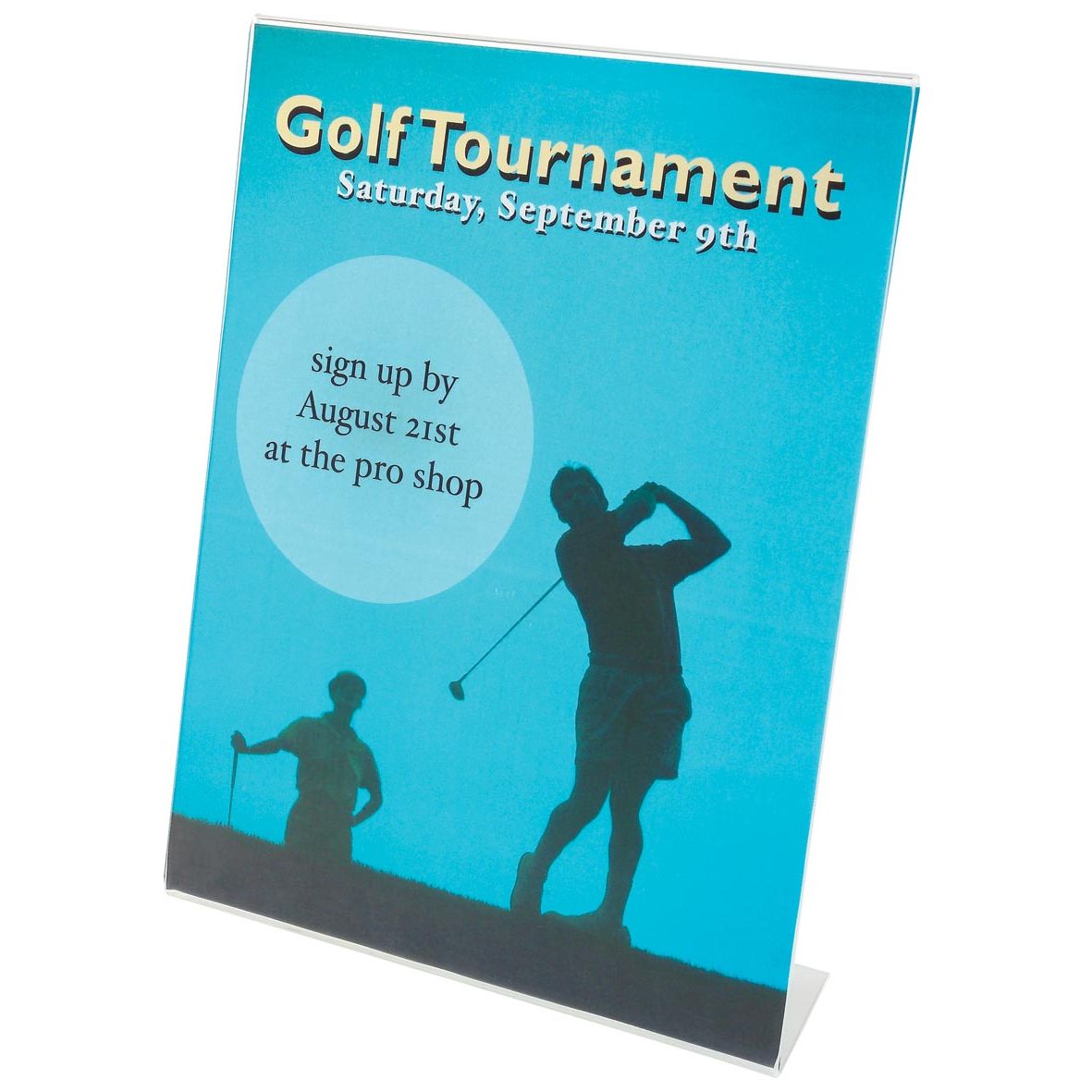 Deflecto - Prospekthalter L-Fuß ft A5