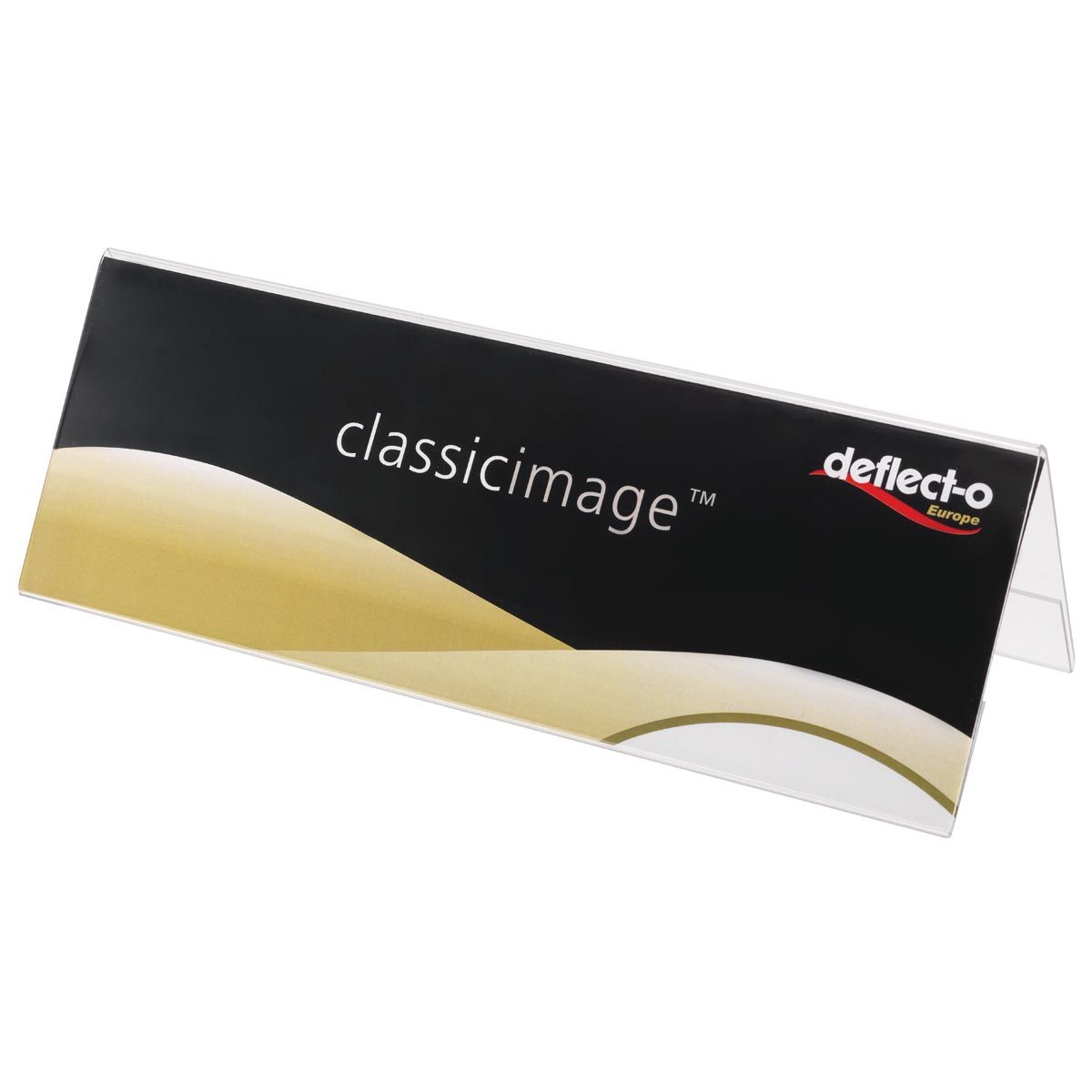 Deflecto - Tisch-Namensschild für ft A4