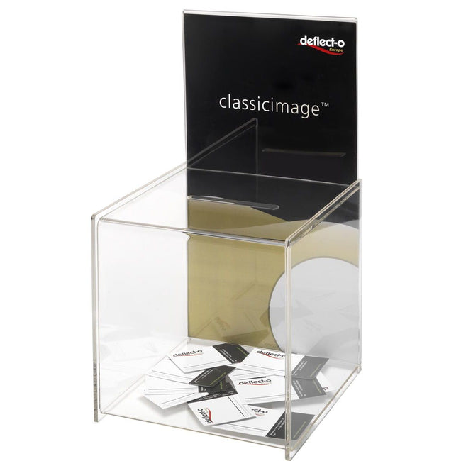 Deflecto - boîte à suggestions avec porte-brochure, pi 33,8 x 21,5 x 21,3 cm