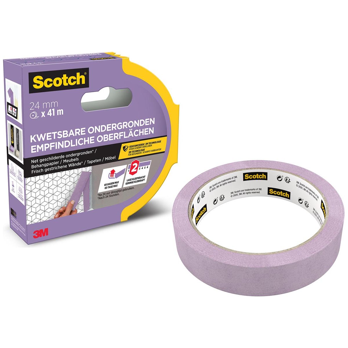 Scotch - bande de placle de couverture, 24 mm x 41 m, PEFC