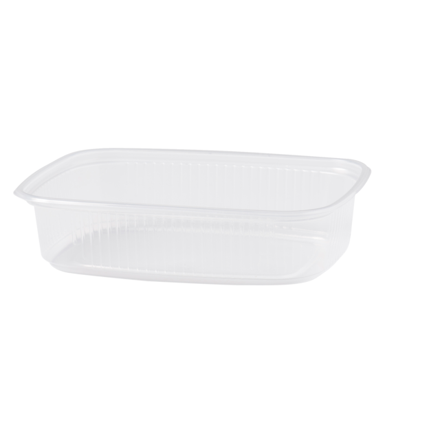 Klika - Récipient droit rectangle cristal clair 125cc 100 pièces