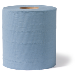 Klika - Reinigungspapier | 2-lagig | 20cm | 130m | Papier | blau | 6 Stück