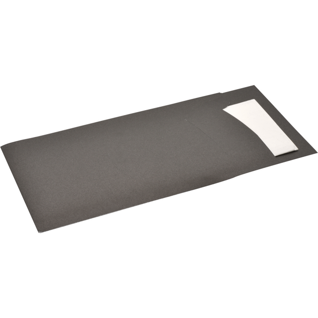 Klika -  Bestekzak | incl. Servet | 2-laags | papier | zwart | 600 stuks
