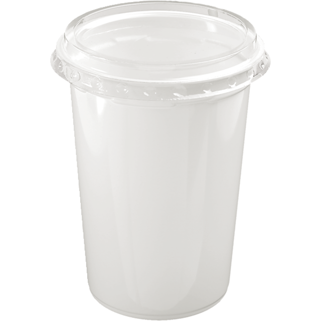 Paardekooper - Satay-Becher mit Deckel weiß 250ml | 400 Stück