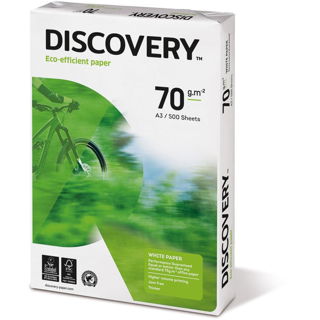 Discovery – Kopierpapier ft A3, 70 g, Packung mit 500 Blatt