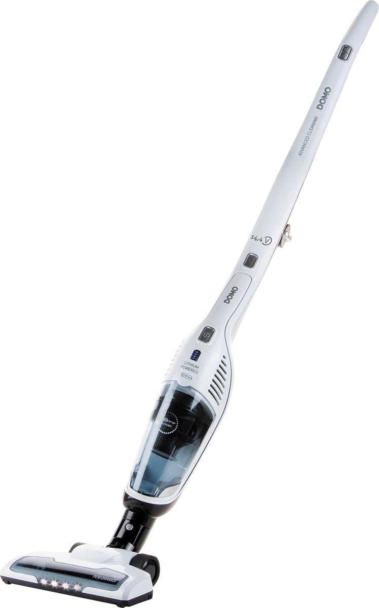Domo - aspirateur balai 2 en 1 avec batterie rechargeable, 14,4 V, blanc