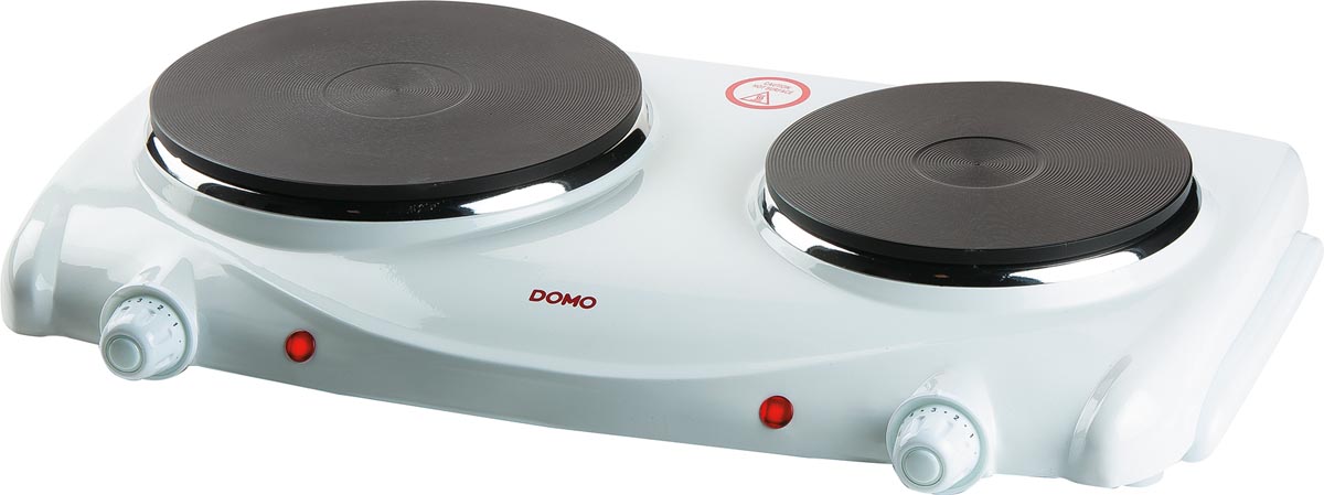 Domo -   elektrische kookplaat, 1000-1500W, wit