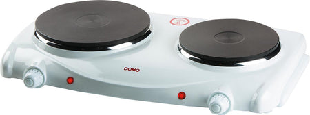 Domo - Elektrokochfeld, 1000-1500 W, weiß