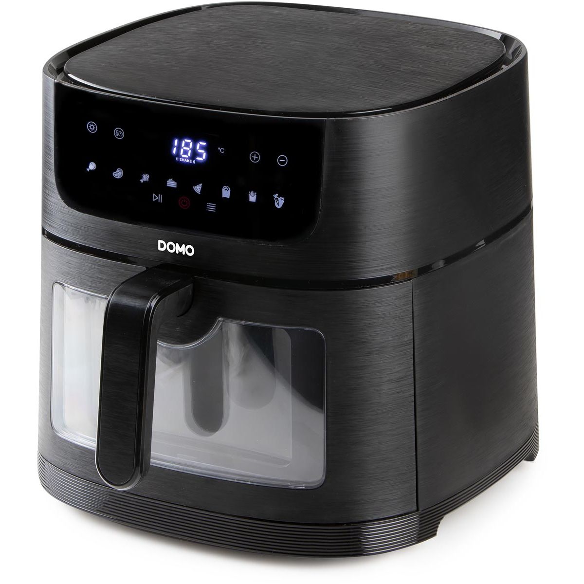 Domo -   heteluchtfriteuse Deli-Fryer met kijkvenster, 8 l, zwart