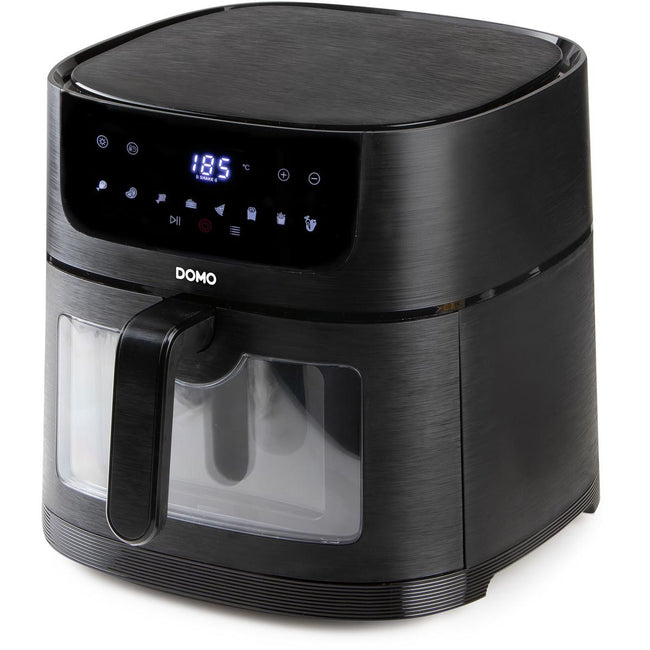 Domo - friteuse à air chaud Deli-Fryer avec fenêtre de visualisation, 8 l, noir