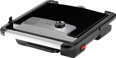 Domo - gril de contact multifonctionnel, acier inoxydable, noir