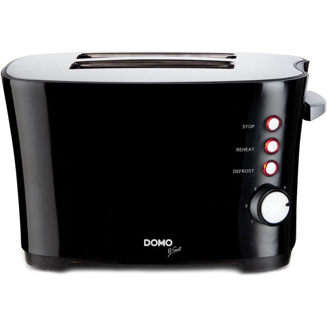 Domo - Domo Broodrooster B-Smart, voor 2 sneden brood, zwart