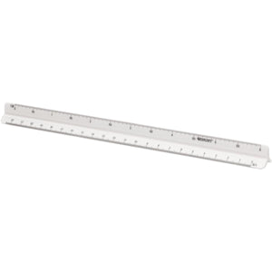 Westcott -  schaallat, 30 cm, 1:20; 1:25; 1:50; 1:75; 1:100 en 1:125