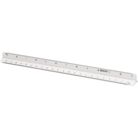 Westcott - barre d'échelle, 30 cm, 1:20 ; 1h25 ; 1h50 ; 1:75 ; 1:100 et 1:125