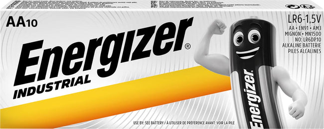Energizer - Piles alcalines industrielles AA boîte de 10 pièces