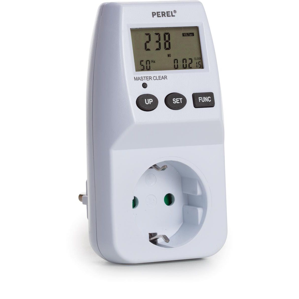 Perel - compteur d'énergie, 230 V, 16 A, blanc, pour les Pays-Bas