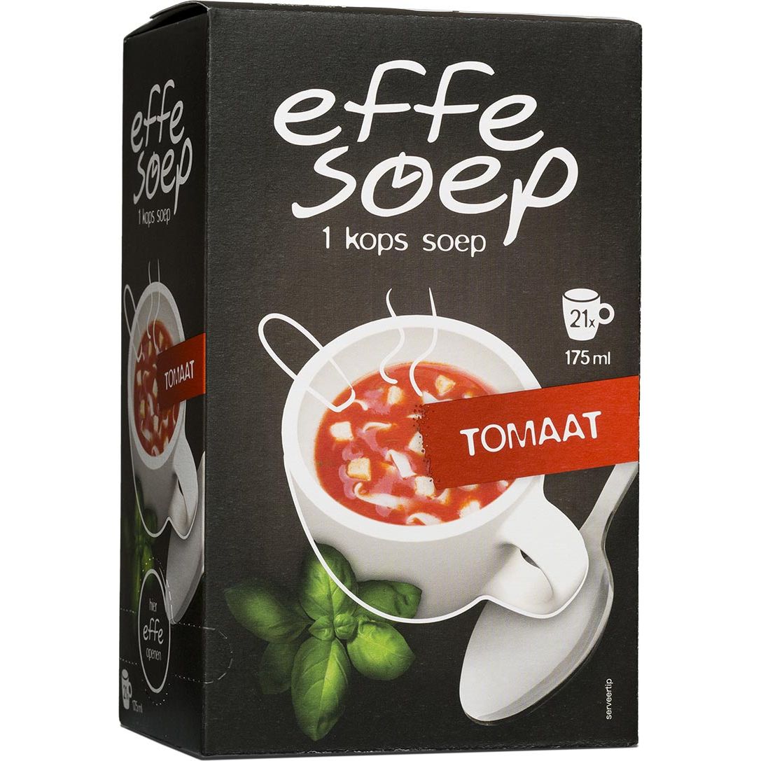 Soupe nature - 1 tasse, tomate, 175 ml, boîte de 21 sachets