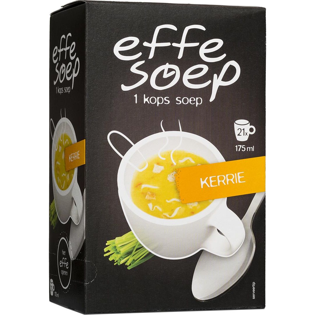 Soupe nature - 1 tasse, curry, 175 ml, boîte de 21 sachets