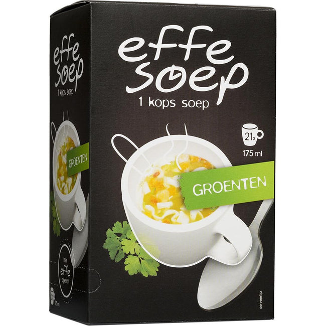 Effe soep -   1-kops, groenten, 175 ml, doos van 21 zakjes