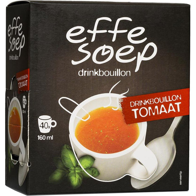 Effe soep -   drinkbouillon, tomaat, 160 ml, doos van 40 sticks