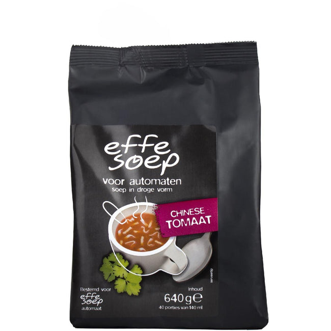 Effe Soep -   vending, Chinese tomaat, 140 ml, zak van 40 porties