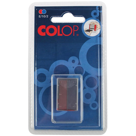Colop - Stempelkissen Bicolor (blau/rot), für Stempel S160L, Blister à 2 Stück