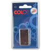 Colop - tampon encreur noir, pour tampon P20, P20N, 20/1, blister de 2 pièces