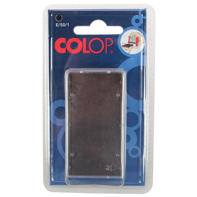 Colop -  stempelkussen zwart, voor stempel P50, blister van 2 stuks