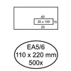 Envelop Quantore 110x220mm venster 3x10cm rechts 500 stuks