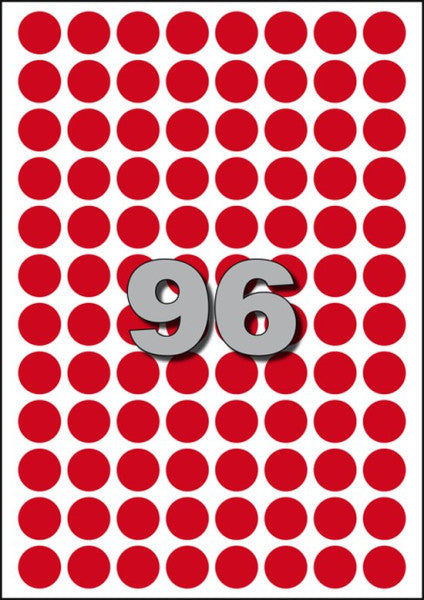 Avery - Etikett | Papier | ∅15mm | Rot