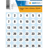 HERMA - Etiquette 4124 12mm chiffres 1-240 240 pièces