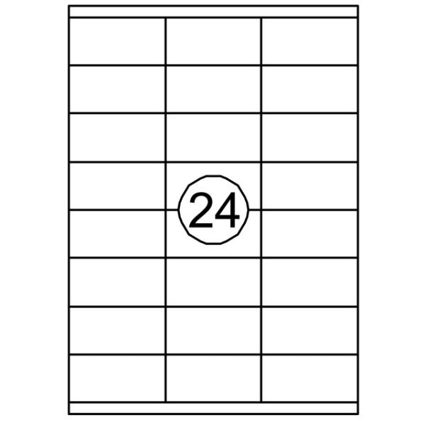 Quantore -  Etiket 70x35mm 2400 stuks