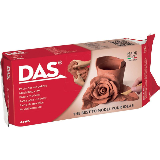DAS - Pâte à modeler durcissant à l'air 1000 grammes terre cuite