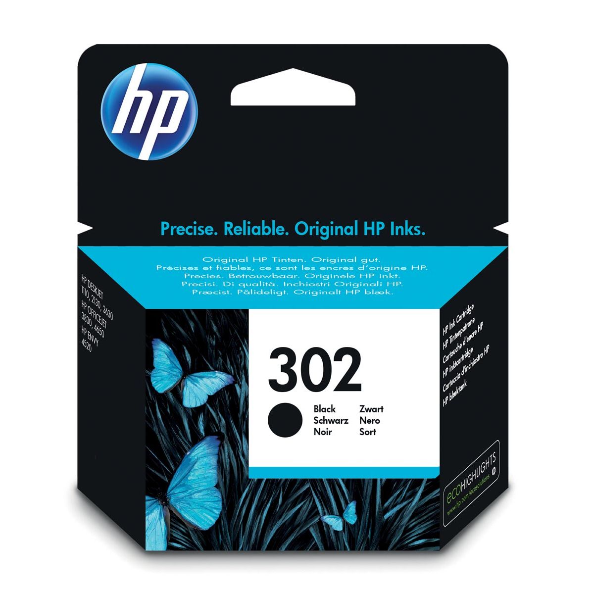 HP - Cartouche d'encre f6u66ae 302 noire