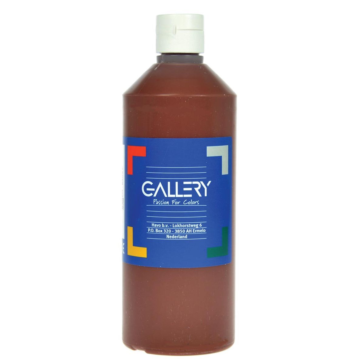 Gallery -   plakkaatverf, flacon van 500 ml, donkerbruin