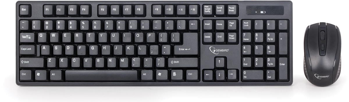 Gembird - clavier et souris sans fil, qwerty