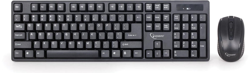Gembird - clavier et souris sans fil, qwerty